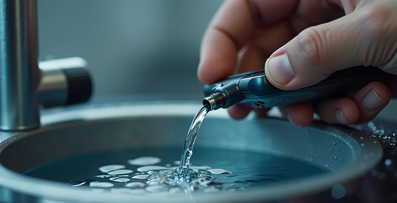 Endoskop-Kamera zur Inspektion des Wassertanks im Wohnmobil ohne große Serviceöffnung